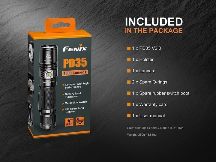 fenix flashlight battery indicator Fenix PD35 V2.0 (Add to cart for sale price) – Hanapaa