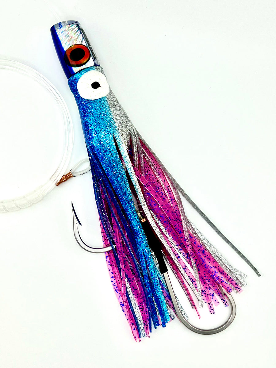 HP 9" Cut Face Trolling Lure Blue Back/Clear Hanapaa