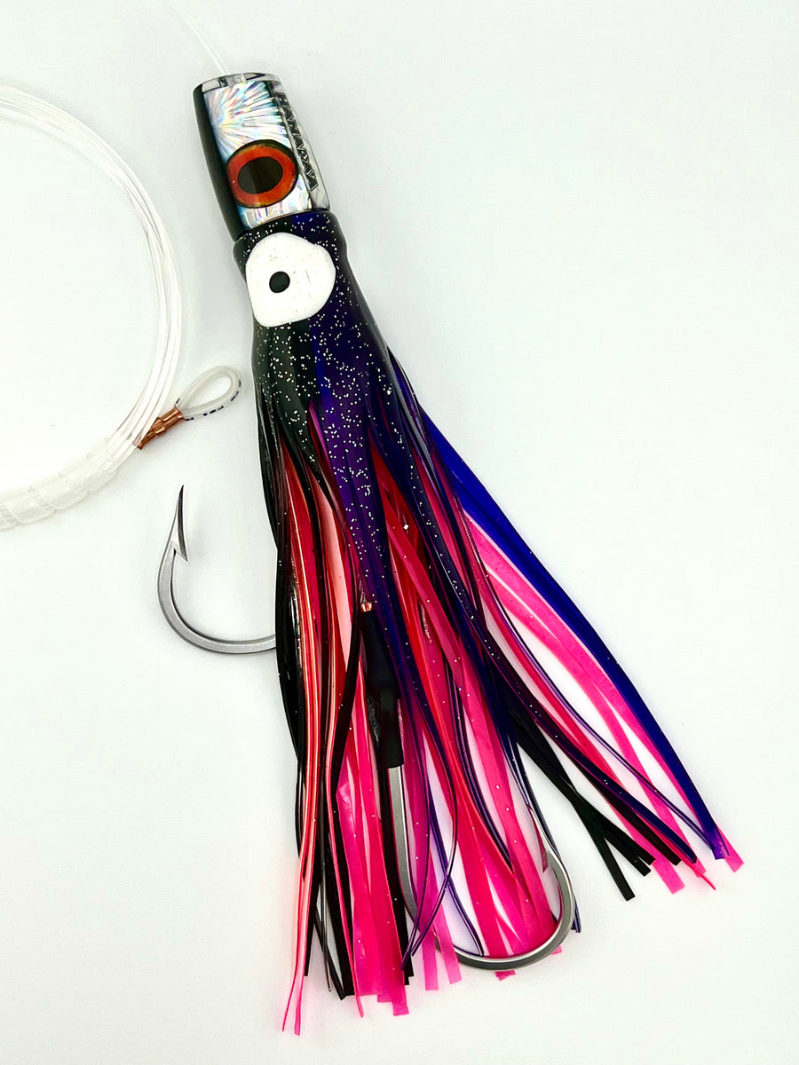 HP 9" Cut Face Trolling Lure Black Back/Clear Hanapaa