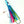 Load image into Gallery viewer, HP 7" Bullet Trolling Lure- Ice Blue/Cracked Mirror