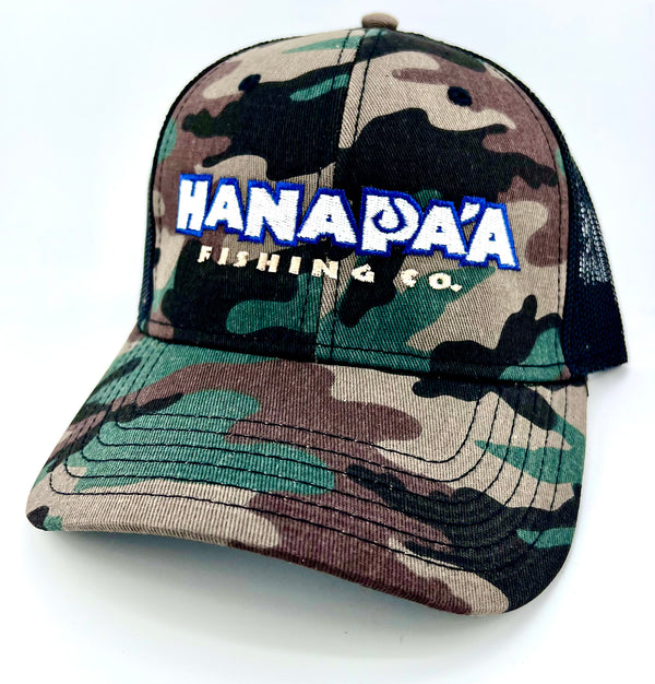 Hana Pa'a Trucker Cap Camo/Black Back