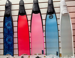 colorful dive fins