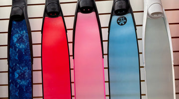 colorful dive fins