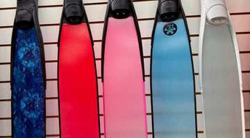 colorful dive fins