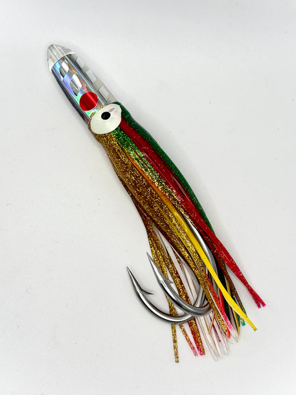 HP 5" Bullet Aku Lure- Rainbow Cracked Mirror
