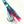 Load image into Gallery viewer, HP 5" Bullet Aku Lure- Ice Blue Cracked Mirror
