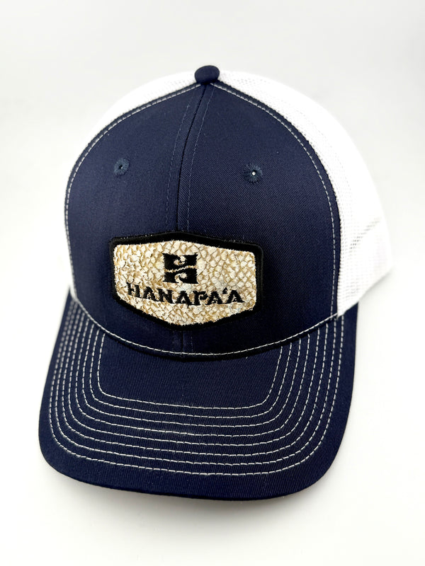 Hana Pa'a Fish Leather Caps