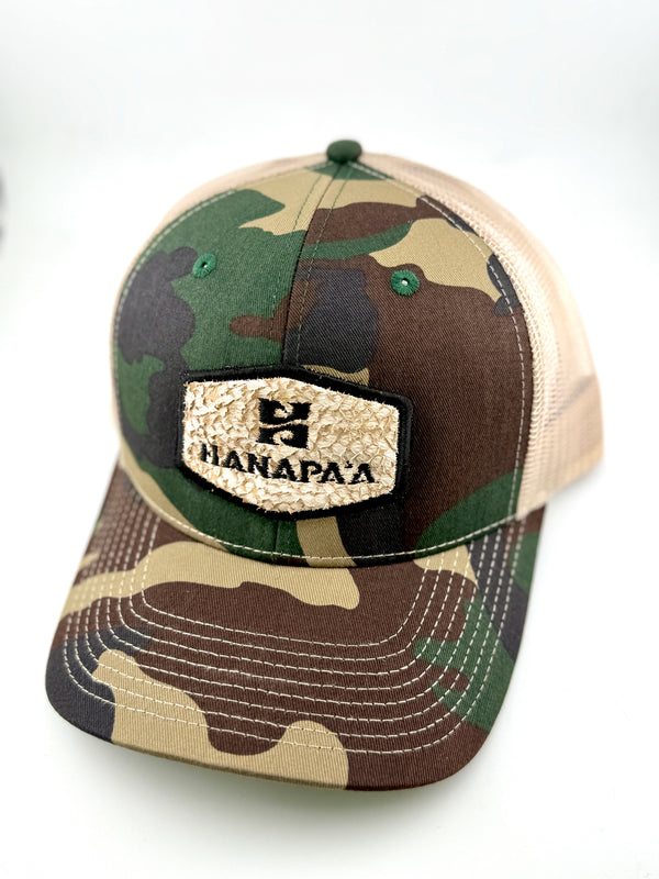 Hana Pa'a Fish Leather Caps