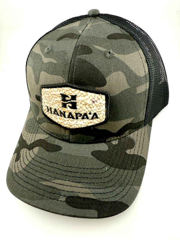 Hana Pa'a Fish Leather Caps
