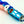 Load image into Gallery viewer, HP 9&quot; Bullet Jet Trolling Lure- Ice Blue/Cracked Mirror
