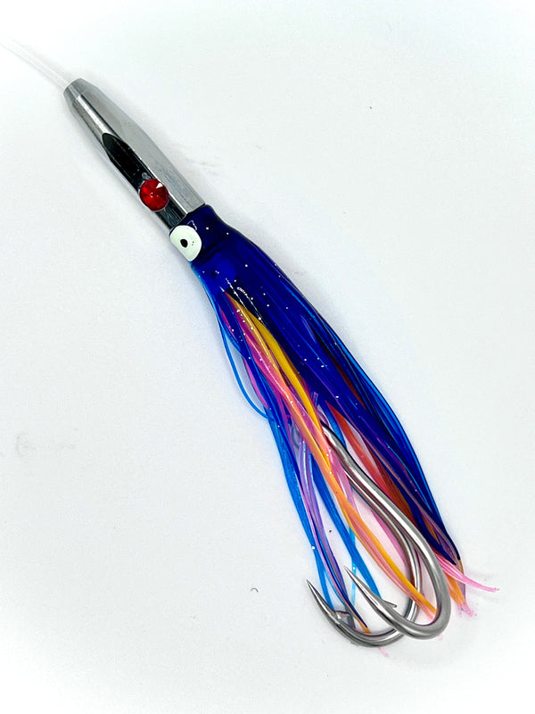 HP Chrome Pointed Hex Lure with Ruby Eyes