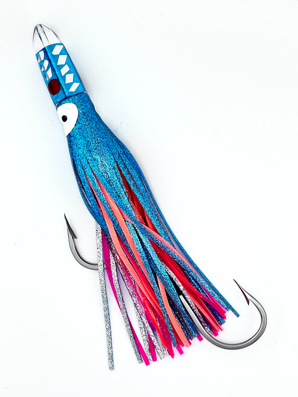 HP 7" 2-Jet Bullet Trolling Lure- Ice Blue/Cracked Mirror