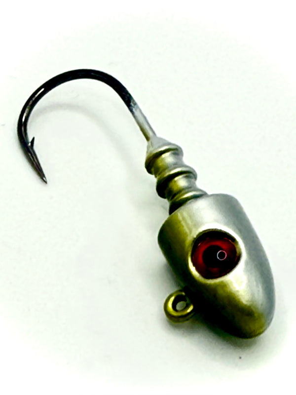 Bullet Eye Jig Head Olive/Silver