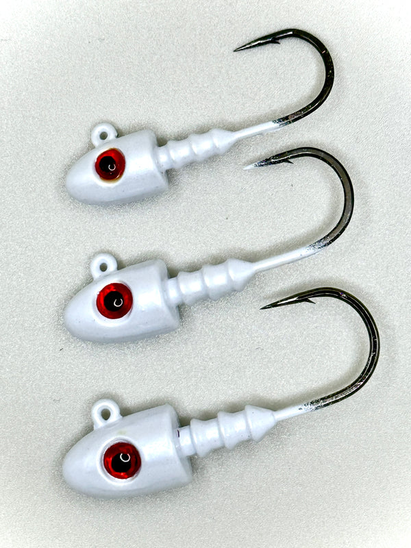 Bullet Eye Jig Head White