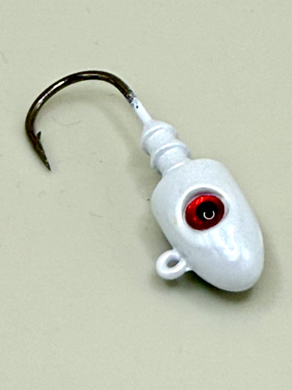 Bullet Eye Jig Head White