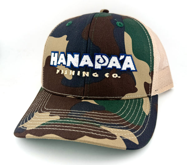 Hana Pa'a Trucker Cap Forest Camo