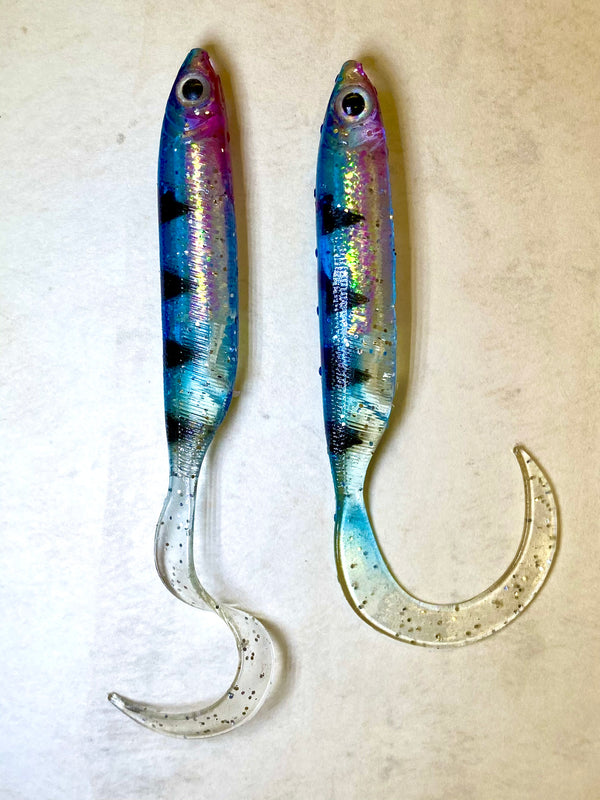 curly fishing hook Hanapaa Nehu Curly Tail #6